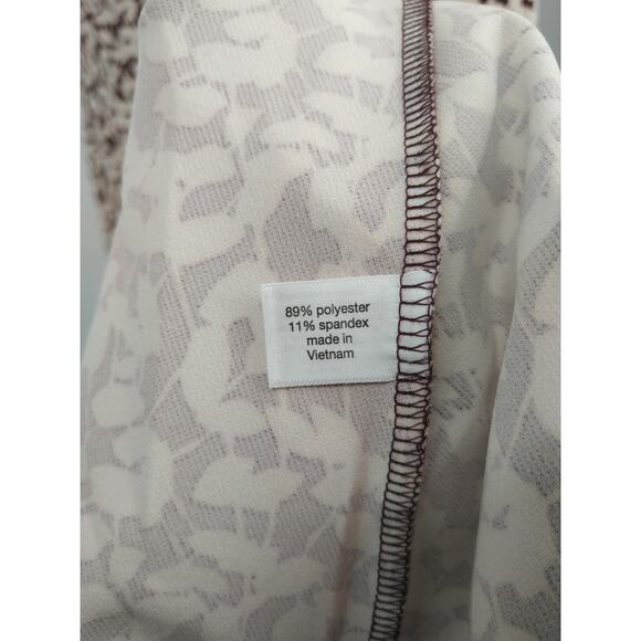 Lane Bryant‎ Lena Dress Plus 20 V-Neck High Low Midi Short Flutter Sleeve Brown - Picture 12 of 12